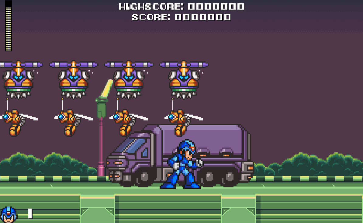 Mega Man Fangame pixel action gameplay artwork
